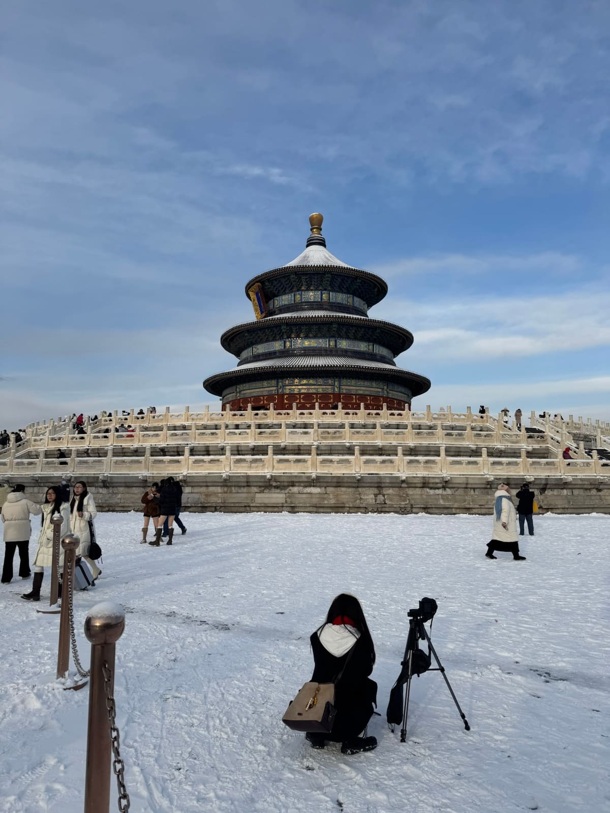 冬天和朋友去看雪